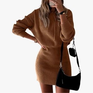 Long sleeve knit dress
